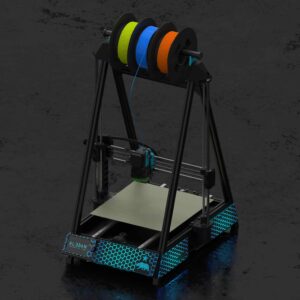 3d printer render blue-3