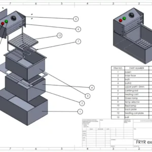 Fryer drawing